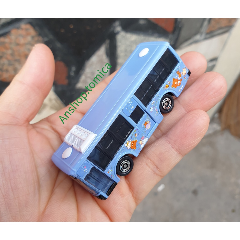Mô hình xe Bus màu xanh tomica Nhật Bản No8