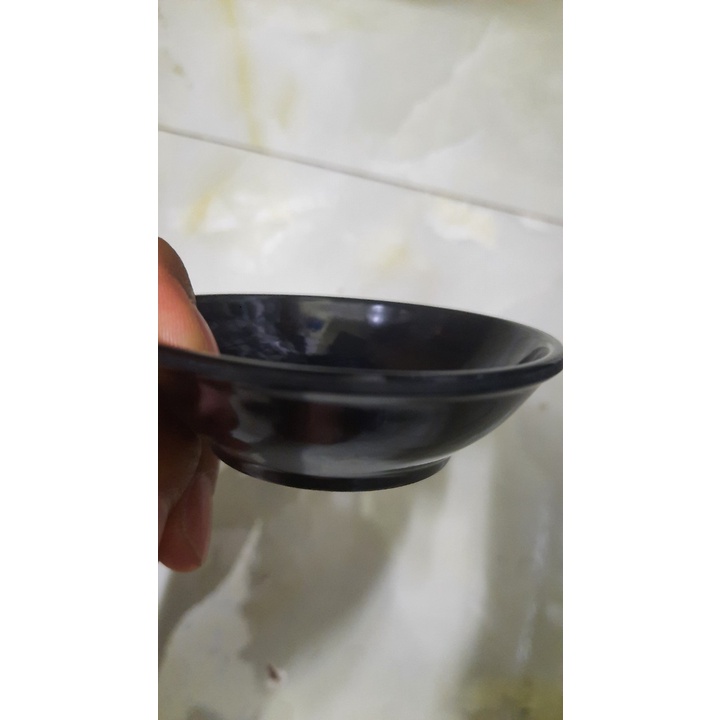 Bộ 10 chén nước chấm đựng tương,ớt,tiêu nhựa Melamine màu đen nhiều Size
