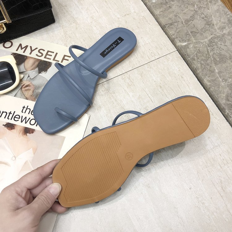 Design casual flat thong sandals