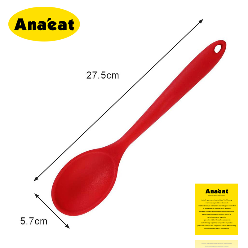 Muỗng silicon ANAEAT dành cho súp thiết kế cán dài chất lượng cao