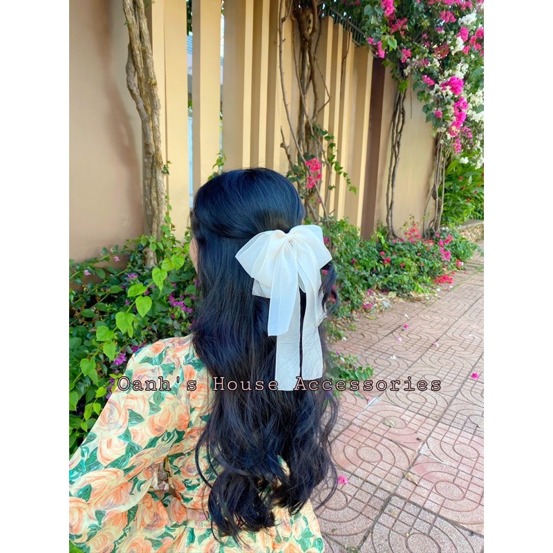 Kẹp nơ voan cao cấp