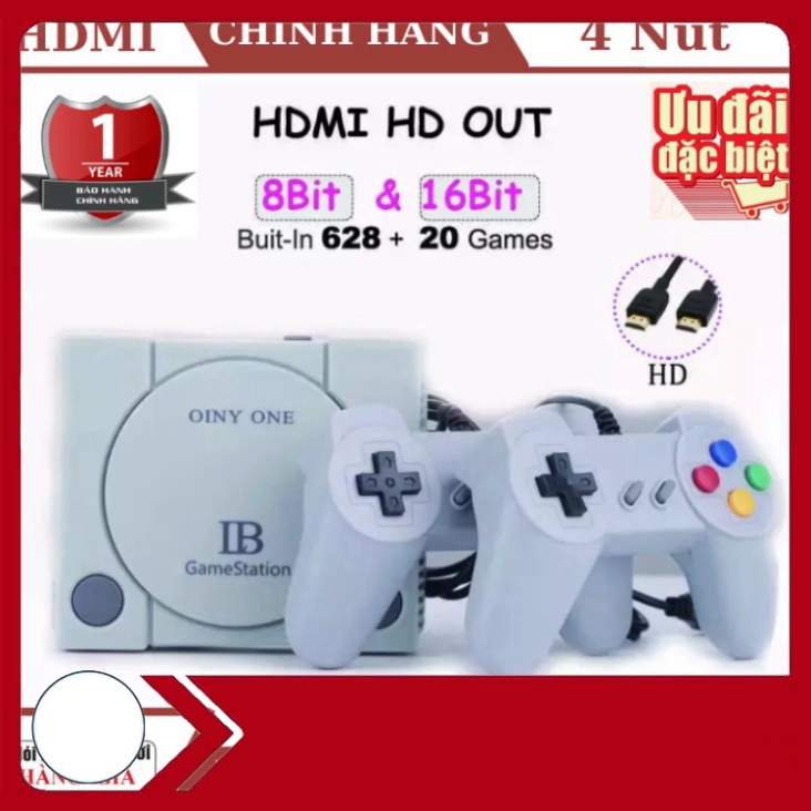 SALE SẬP SÀN Máy Chơi Game 628 trò nes + 20 trò mới , Chuẩn HDMI , playstation , tay cầm game , máy chơi game , ps4 , bả