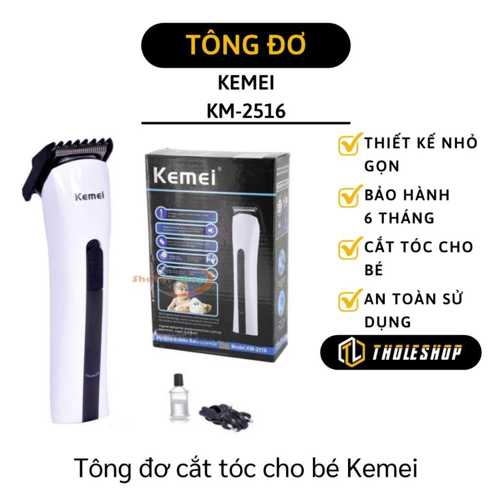 Máy cắt tóc - Tông đơ cắt tóc cho trẻ em người lớn Kemei KM-2516 sạc pin hàng fullbox chính hãng 2731
