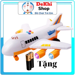 Máy Bay Đồ Chơi Chạy Pin Có Đèn Led Và Âm Thanh cho be- quà sinh nhật Mykingdom