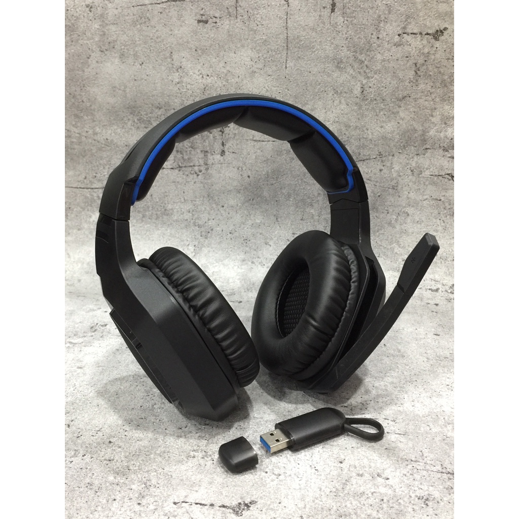 TAI NGHE KING MASTER K3W ĐEN XANH