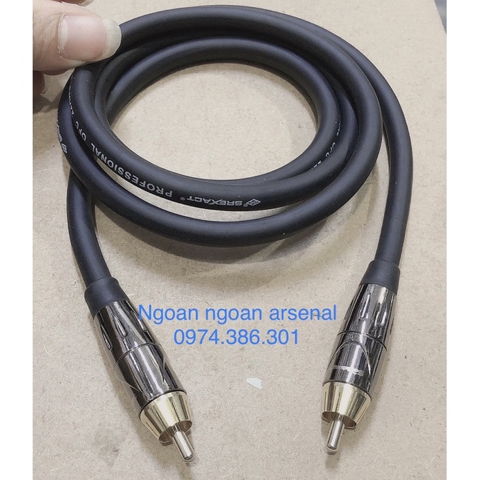 Dây tín hiệu Coaxial AV RCA cong bẻ góc chất lượng
