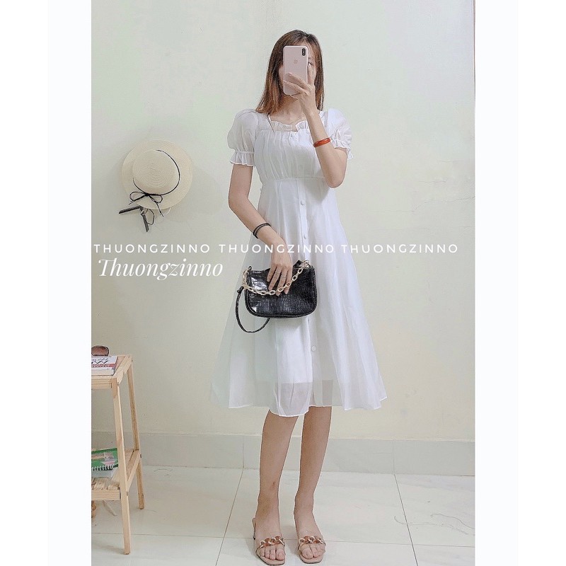 [Ảnh thật/Video] Váy Myan phối voan tơ Đầm dự tiệc công chúa (ảnh thật shop chụp)