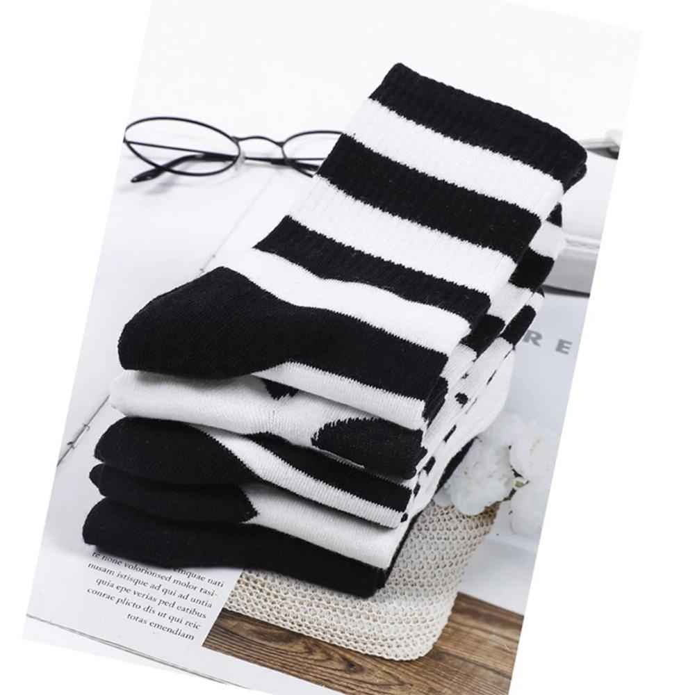 Vớ Cotton Họa Tiết Bò Sữa Hoạt Hình Vui Nhộn Dành Cho Bé Gái