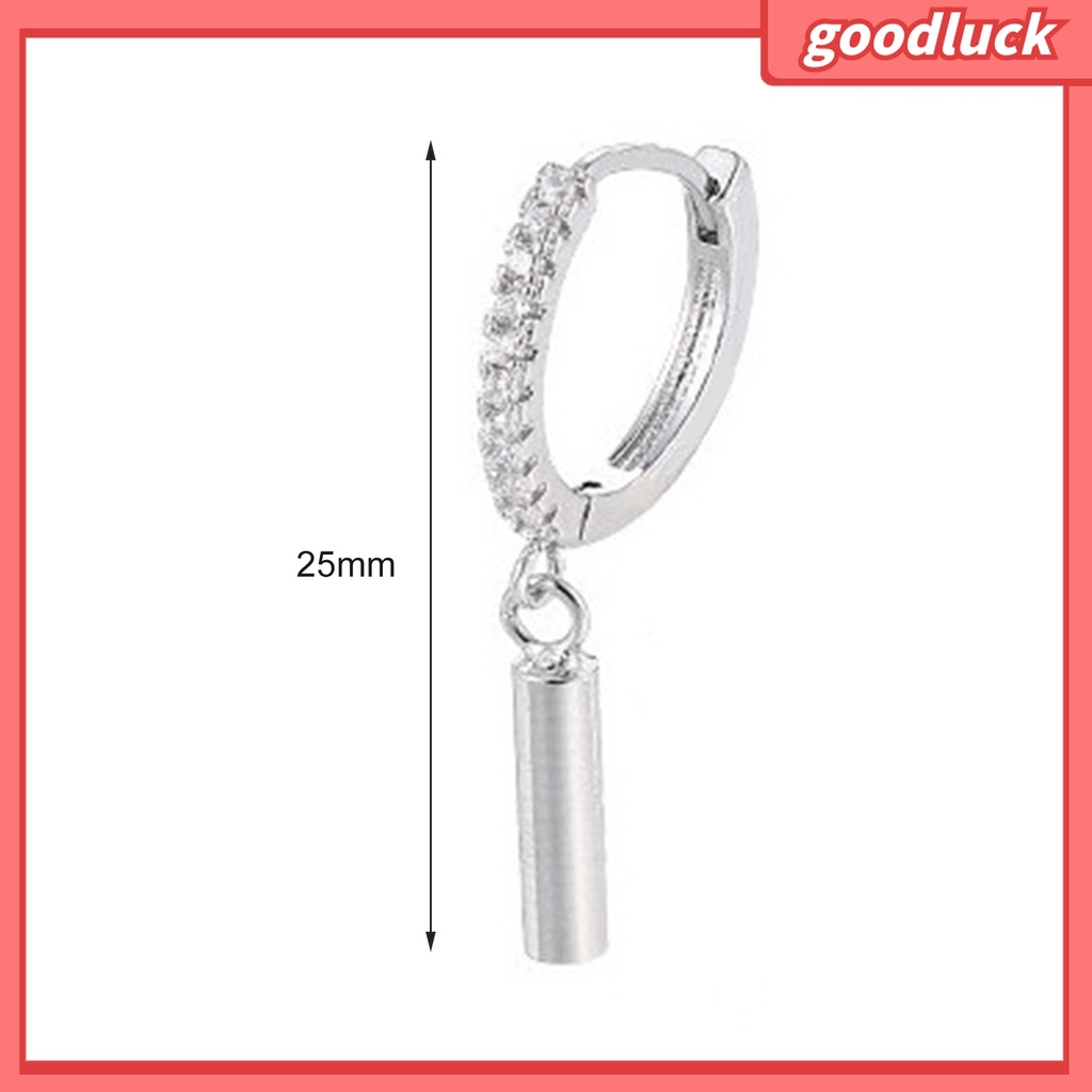 Fairystore| Bông Tai Dạng Que Dài Đính Đá Phong Cách Hàn Quốc Cho Nữ