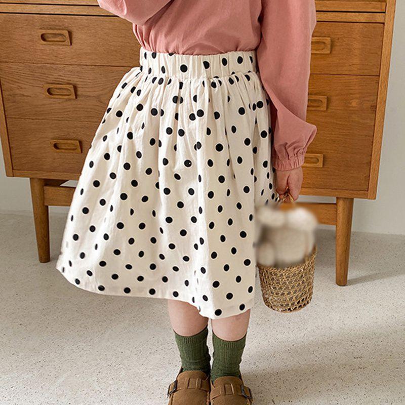 Chân váy xòe chấm bi xinh xắn thời trang cho bé