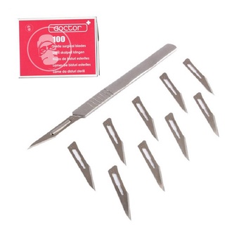 Cán dao mổ số 3 tặng kèm 20 lưỡi dao mổ số 11