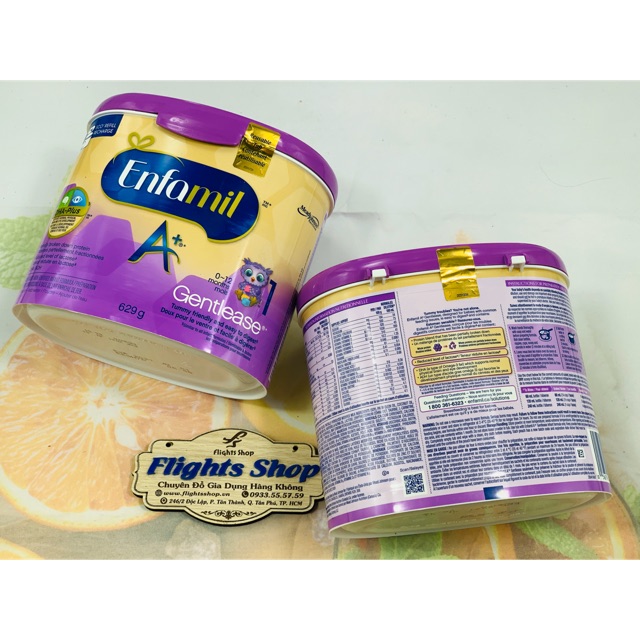 SỮA BỘT ENFAMIL A+ GENTLEASE CANADA 629G GIÚP GIẢM ĐẦY HƠI, KHÓ TIÊU