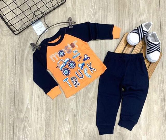 Bộ Dài Tay Bé Trai Borip Xuất Khẩu Siêu Xịn 8-22kg