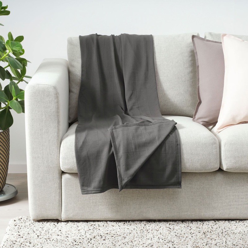 Chăn du lịch, văn phòng kèm túi ODDHILD IKEA chính hãng