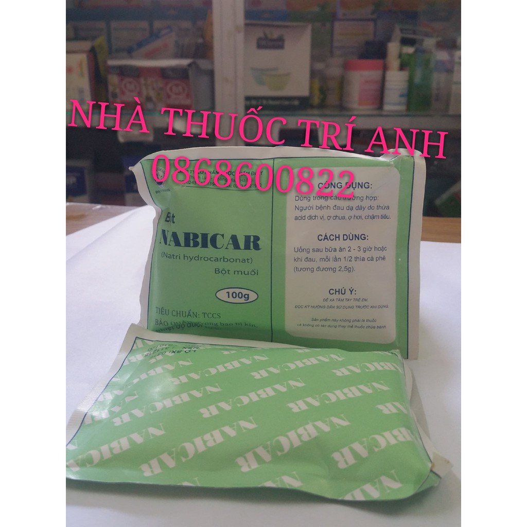 Combo 3 bịch MUỐI NABICAR ĐA NĂNG loại 100gr