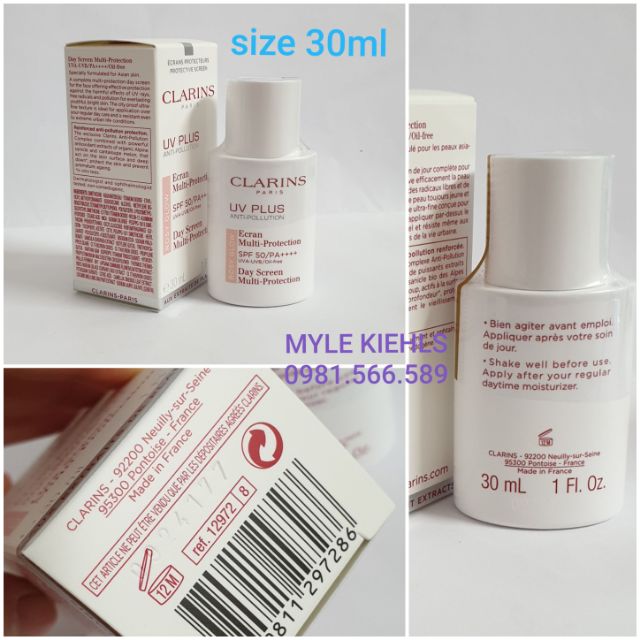 Kem Chống nắng Clarins UV Plus SPF 50/PA++++ Rosy Glow 30ML