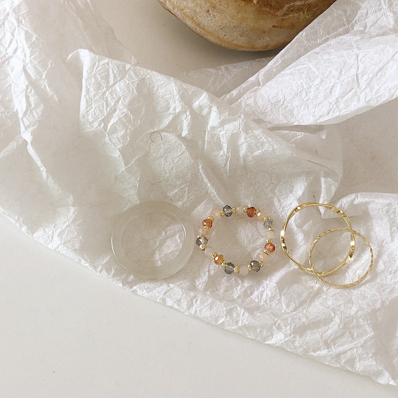Set Nhẫn Đeo Tay Kim Loại Phong Cách Vintage Thời Trang Dành Cho Nữ