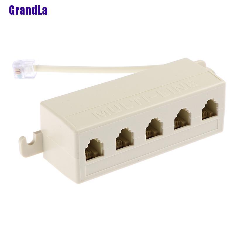 1 Đầu Chia 5 Cổng Rj11 1 Male Sang 5 Female Rj-11 Jack Cho Điện Thoại