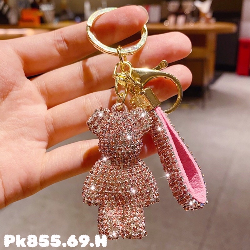 Móc khóa Bearbrick Gấu đính đá thời thượng