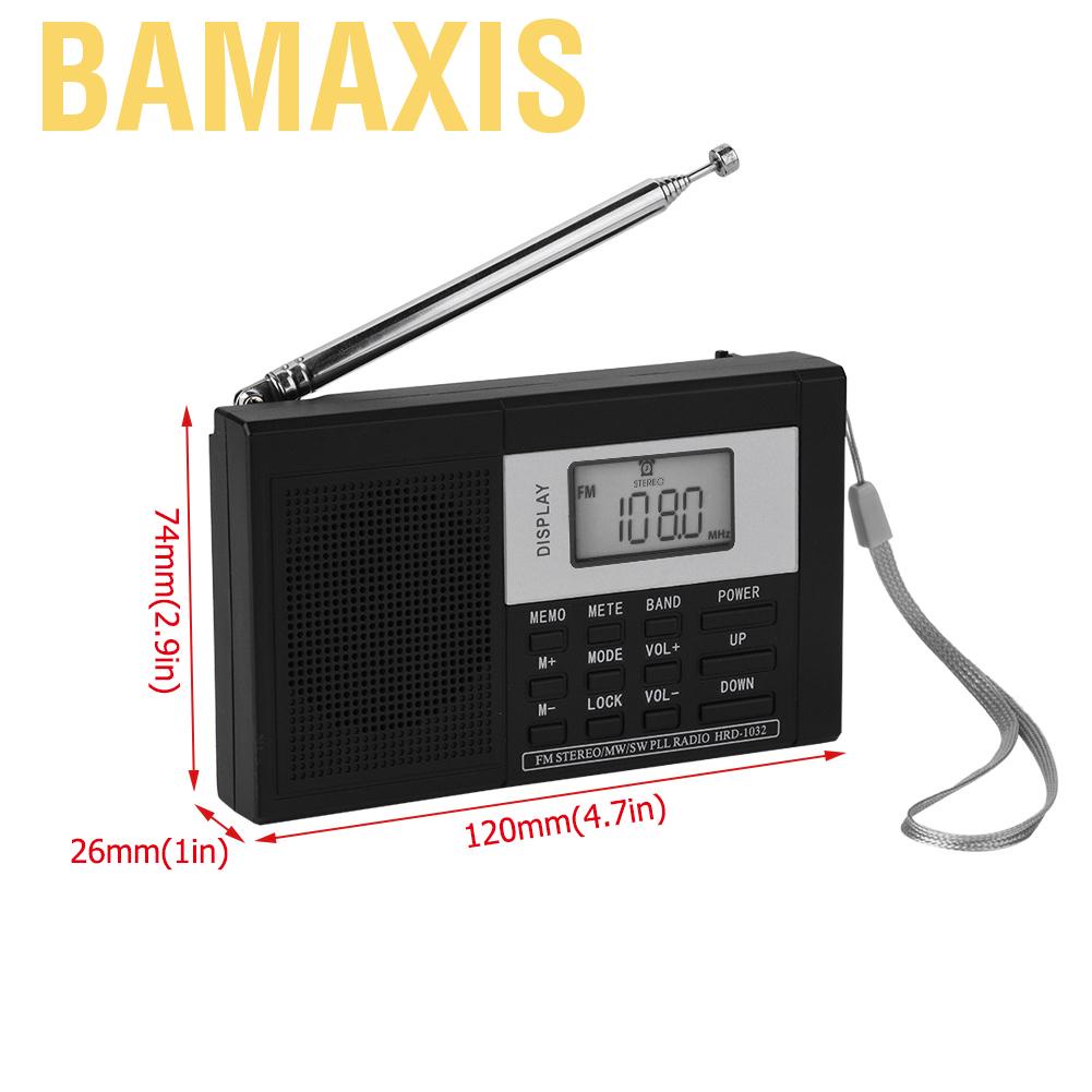 Radio mini kiêm đài FM DC 5V siêu nhạy có màn hình LED