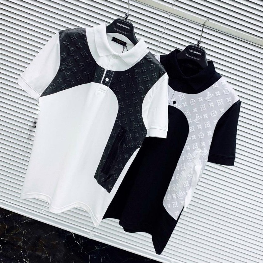 Áo polo nam in vân hoạ tiết chất vải thun lạnh 4 chiều siêu hot