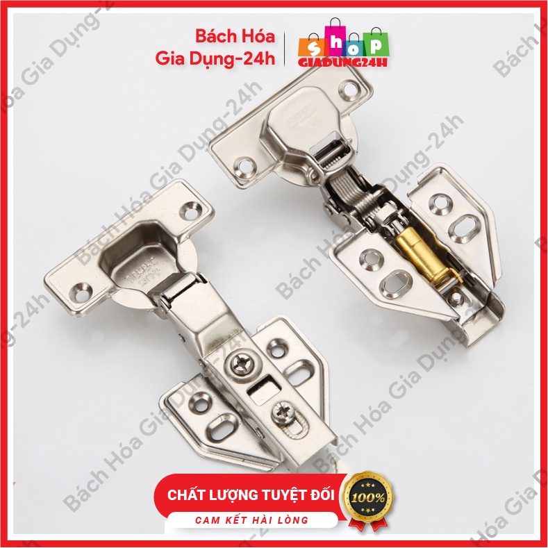 Bản lề Giảm Chấn INOX 304 -Bản lề bật hơi thủy lực có giảm chấn inox 304 cao cấp-Giadung24h