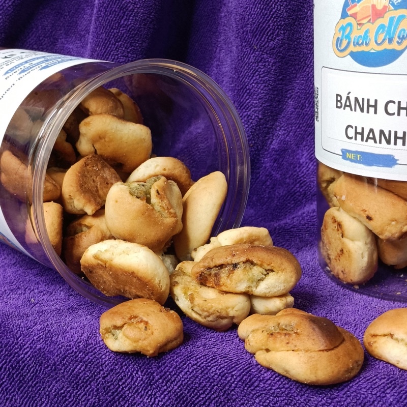 Bánh chả chanh vị thập cẩm lon 300g - Đồ ăn vặt BICHNGANFOOD