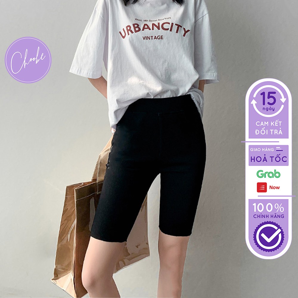 ( TC01)  Quần legging lửng Choobe cạp chun vải thun cao cấp ngố nữ co giãn tốt dáng ôm Q29