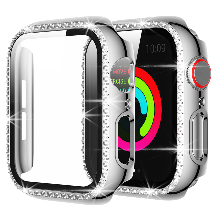 Bộ ốp bảo vệ màn hình đồng hồ thông minh cao cấp cho Apple Watch dòng 6 5 4 3 2 1 44mm 40mm 42mm 38mm