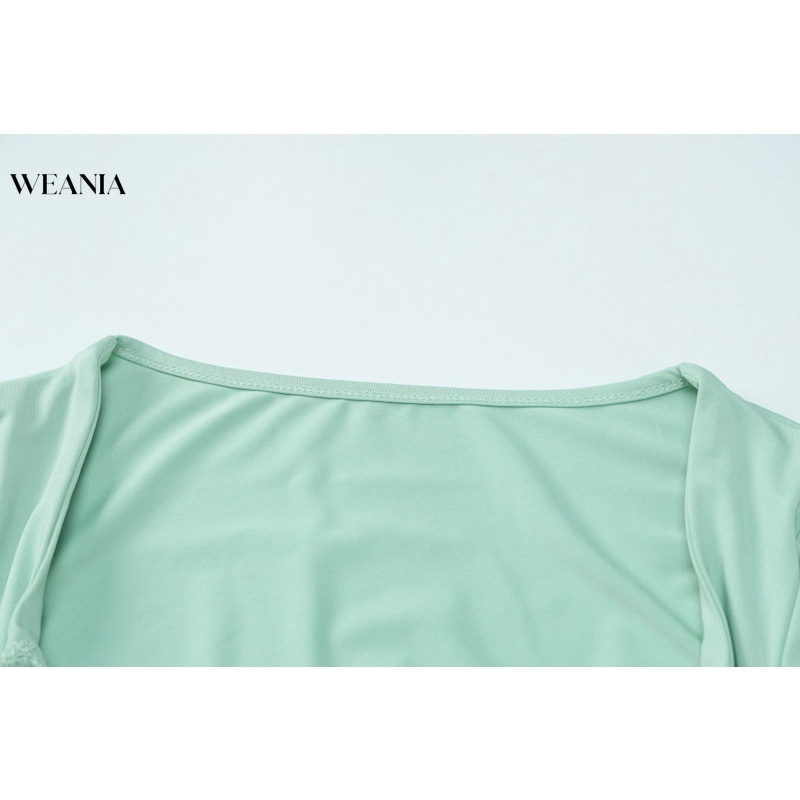Đầm body WEANIA tay dài thiết kế ôm sát tôn dáng quyến rũ thời trang