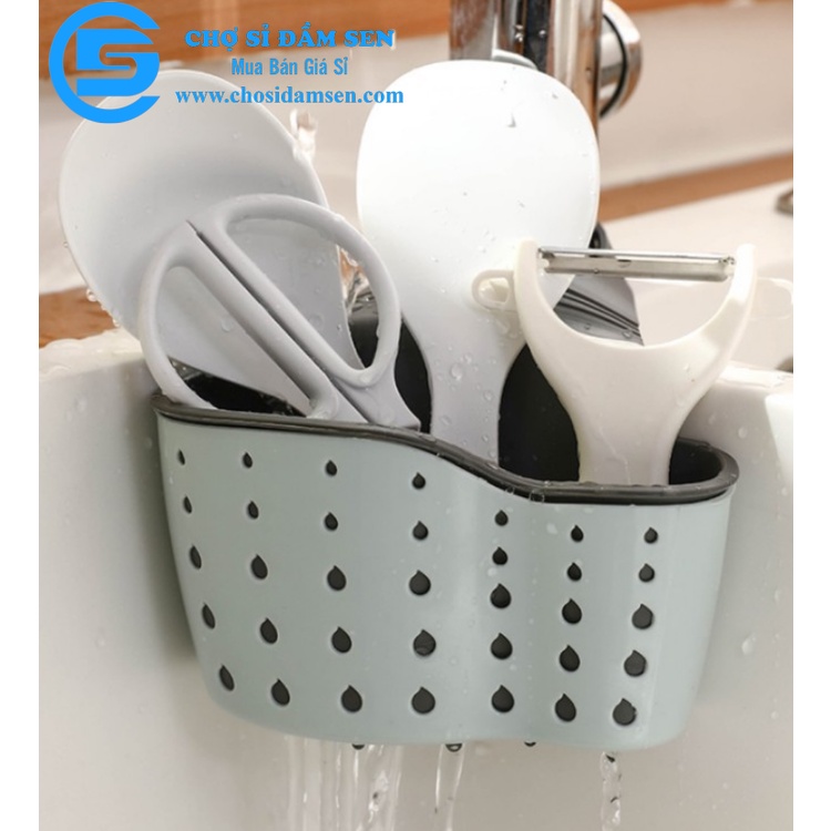 Giỏ Đựng Giẻ Lưới Rửa Bát Loại Dày 2 lớp treo bồn rửa chén bát, Giỏ treo đa năng G340-GiotreoBRC-2lop