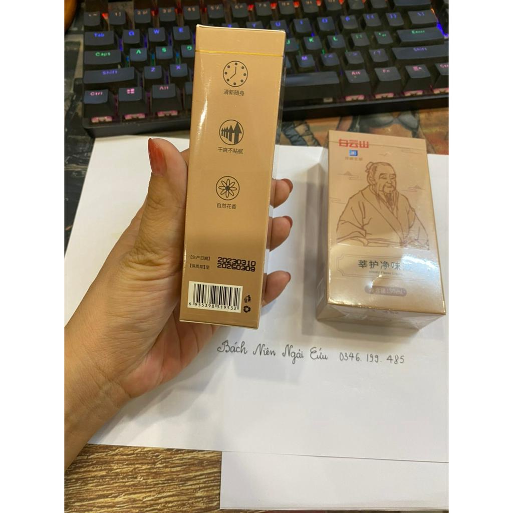(Bạch Vân Sơn chính hãng) Xịt mùi nách thảo mộc đông y ngăn tiết mồ hôi, khử mùi, giảm thâm néc 100ml