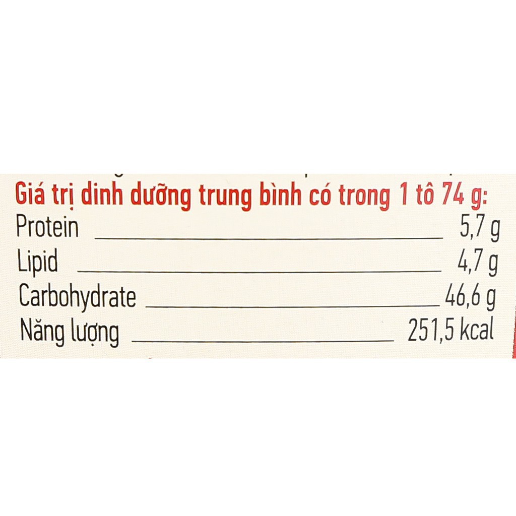 Phở bò Chinsu hộp 74g (có gói xốt nước cốt bò)
