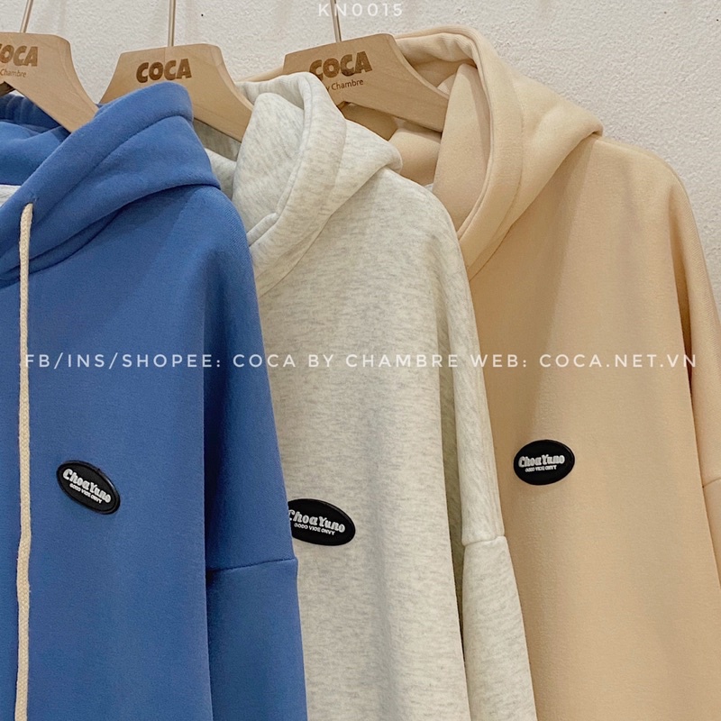 [KN0015]🐮 Áo khoác HOODIE ZIP nỉ lót lông may logo cao su CHOA YUNO form rộng (Có sẵn/ảnh thật) | BigBuy360 - bigbuy360.vn