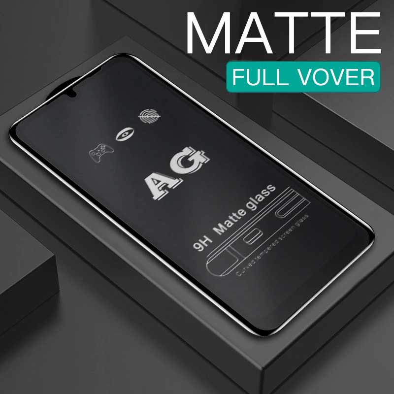 Kính Cường Lực Nhám Toàn Màn Chống Vân Tay AG Cho Samsung ss Galaxy A04E A04s A04 A03s A03 A13 A23 A33 A53 A73 M23 M33 5G 4G 2022