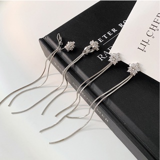 Bông Tai Dạng Kẹp Không Cần Xỏ Lỗ Dáng Dài Tua Rua Hình Ngôi Sao Thời Trang CE1672