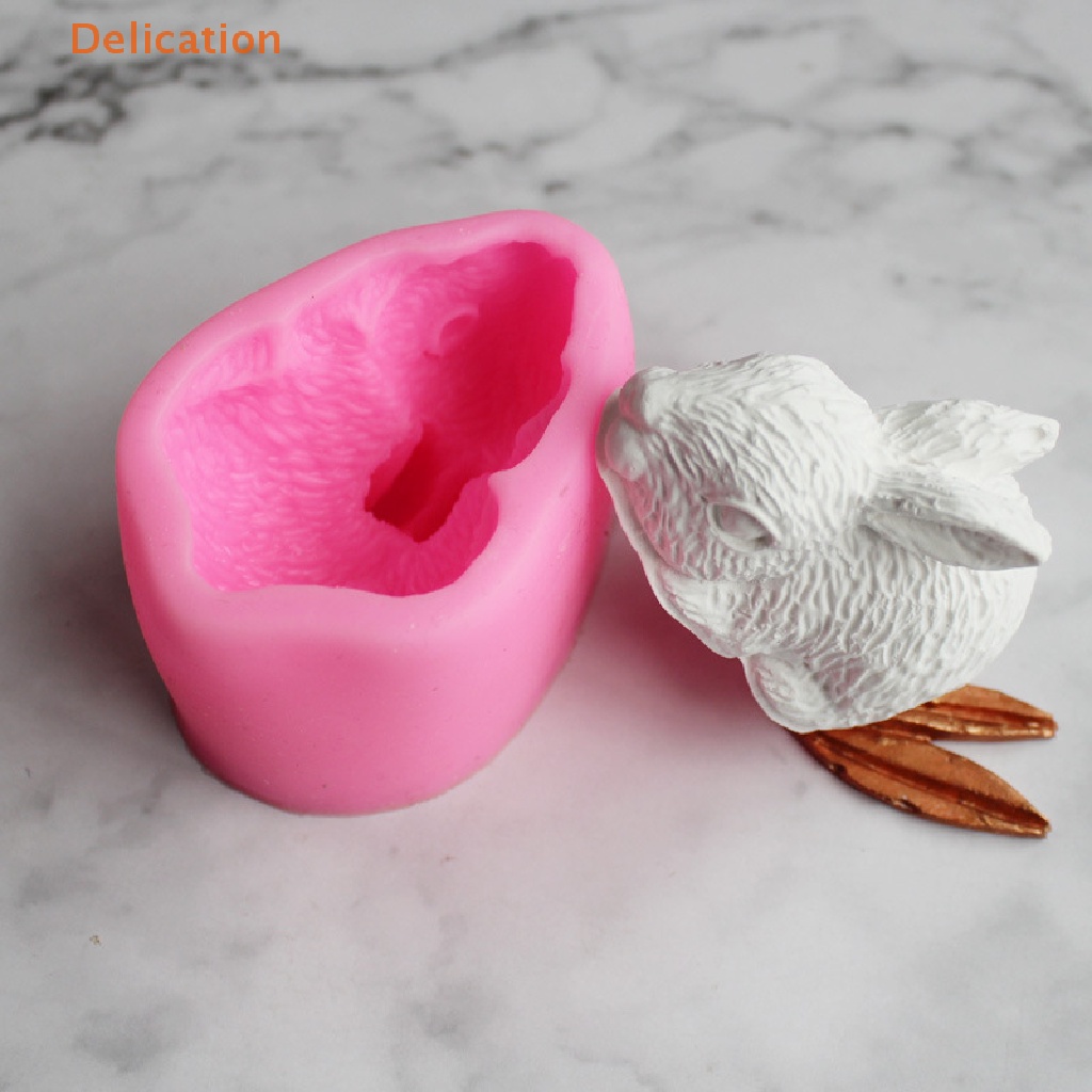 Khuôn Silicone Tạo Hình Làm Bánh Kẹo Hình Thỏ 3D DIY