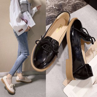 [ORDEER] Giày da nữ  kiểu dáng  thời trang cá tính