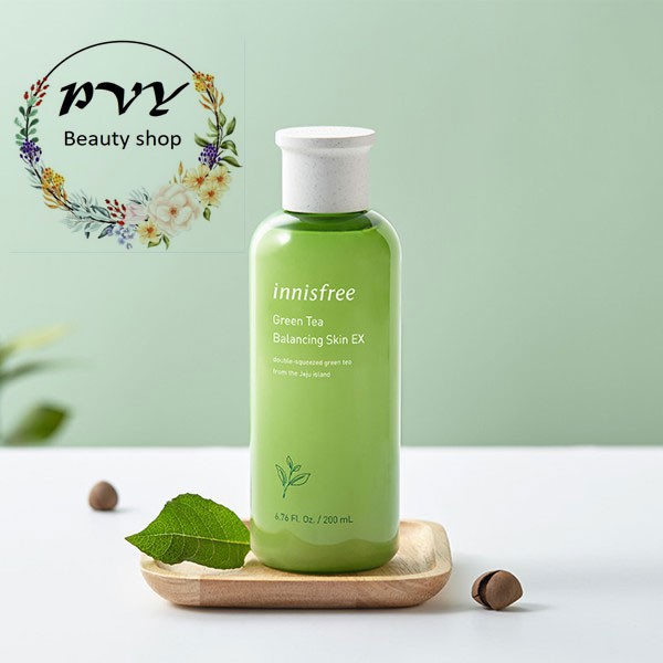 Nước Hoa Hồng Innisfree Trà Xanh Green Tea Balancing Skin Ex #Pvy Beauty