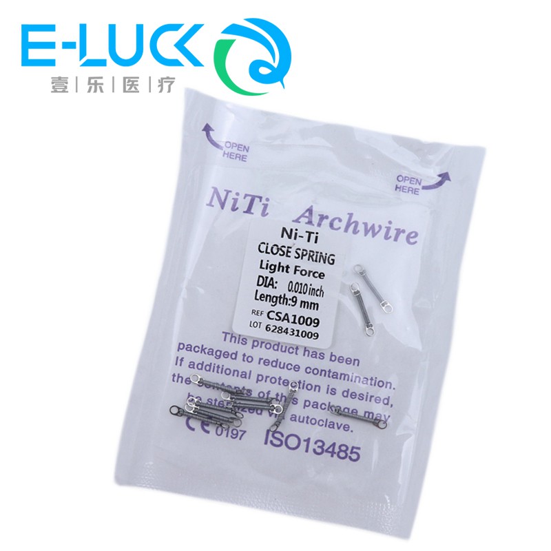 Set 10 dây lò xo khóa Niti dùng cho chỉnh nha chuyên dụng chất lượng cao