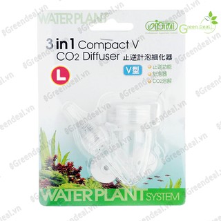 Ista - diffuser co2 3 in 1 compact v | cốc sủi co2 siêu mịn cho hồ cá thuỷ sinh