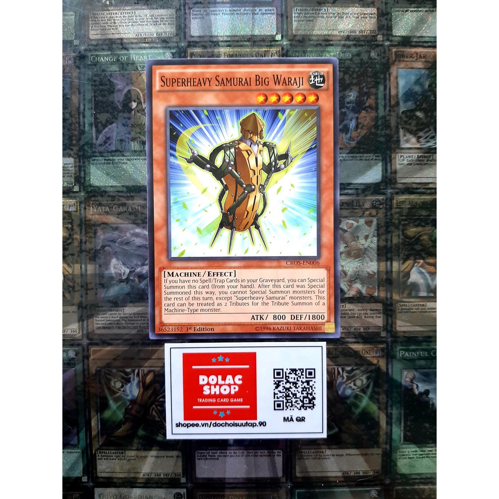 THẺ BÀI YUGIOH MINT 90 -Superheavy Samurai Big Waraji - CROS-EN006 - Common 1st Edition