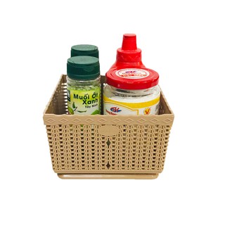 Rổ Vuông Size Nhỏ - Hàng Chính Hãng - Bằng Nhựa, Đựng Trái Cây, Gia Vị, Văn Phòng Phẩm, Đồ Gia Dụng