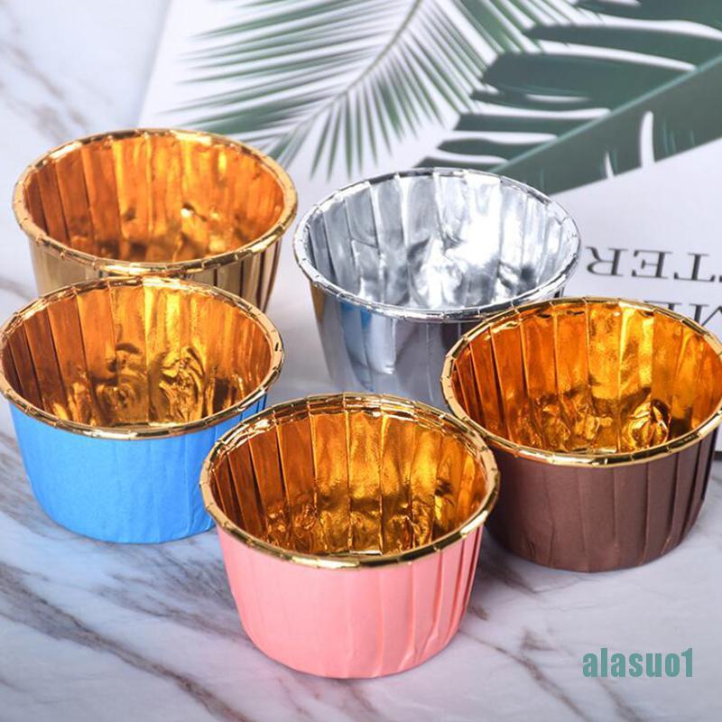Set 50 Cốc Giấy Nhôm Đựng Bánh Cupcake 5039