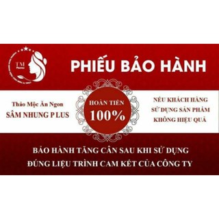 Tăng cân sâm nhung plus 60v [Kèm Thẻ Bảo Hành ]