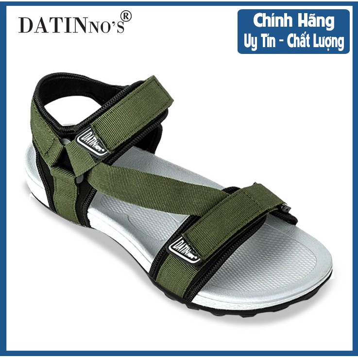 Giày Sandal Nam Quai Ngang Thời Trang DATINNOS (BẢO HÀNH CHÍNH HÃNG 12 THÁNG,ĐƯỢC ĐỔI SIZE)  SDDN103-đen xanh đỏ xám rêu