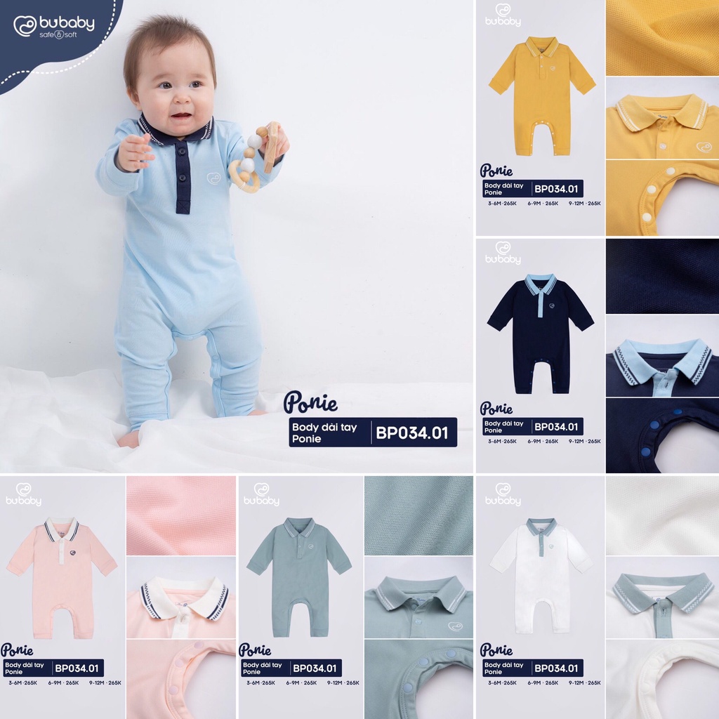 Bộ Body Dài Tay Ponie Bu Baby Bình Dương