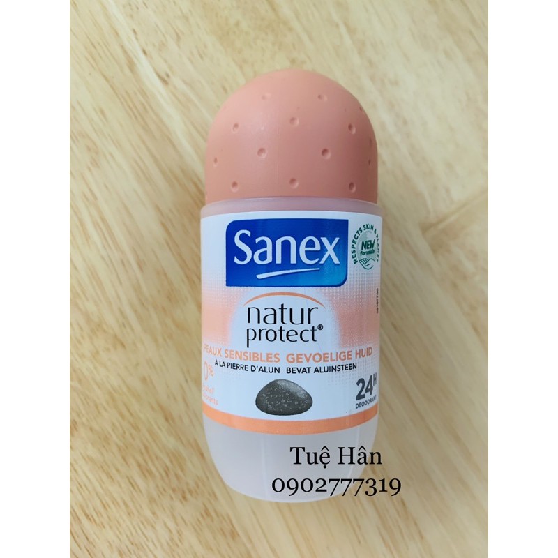 Lăn khử mùi Sanex natur protect không làm vàng áo vùng da dưới cánh tay, khô thoáng suốt cả ngày hàng của Pháp | BigBuy360 - bigbuy360.vn