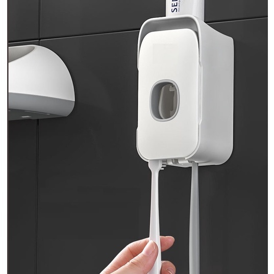 Nhả Kem Đánh Răng Tự Động OENEN Kèm Móc Treo Bàn Chải Đánh Răng Dán Tường Tiện Lợi OENON