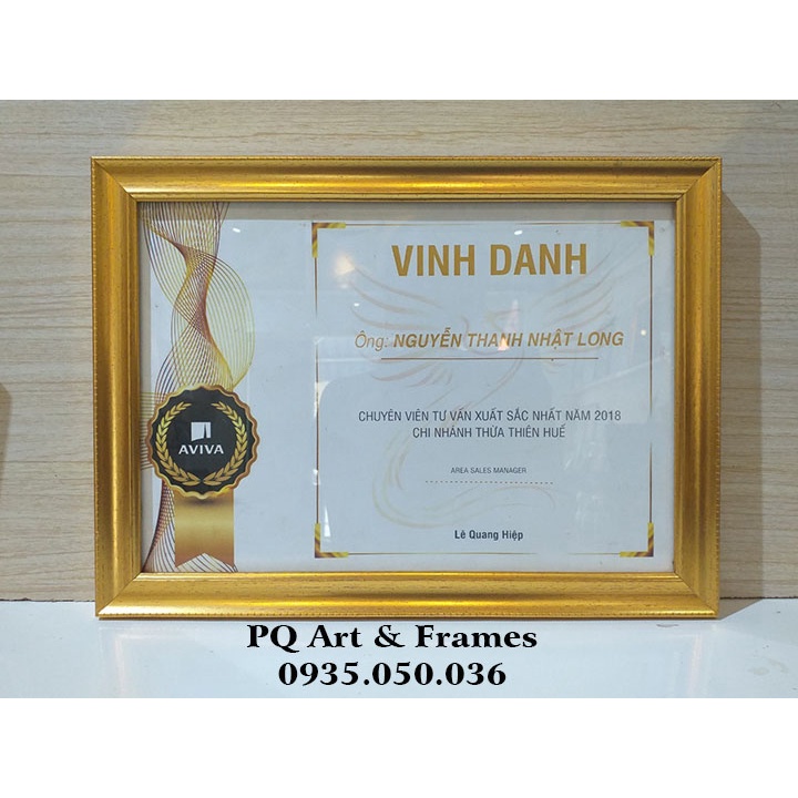 Khung Bằng Khen  A4cm, Giấy Chứng Nhận, Giấy Chứng Chỉ, Treo Tường Trang Trí
